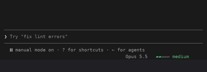 Ctrl+↑ steps the footer's effort meter up to max, a light sweeps the bar while Claude works and a subagent's row in the tasks list shows its own level, then Ctrl+↓ steps the meter back down