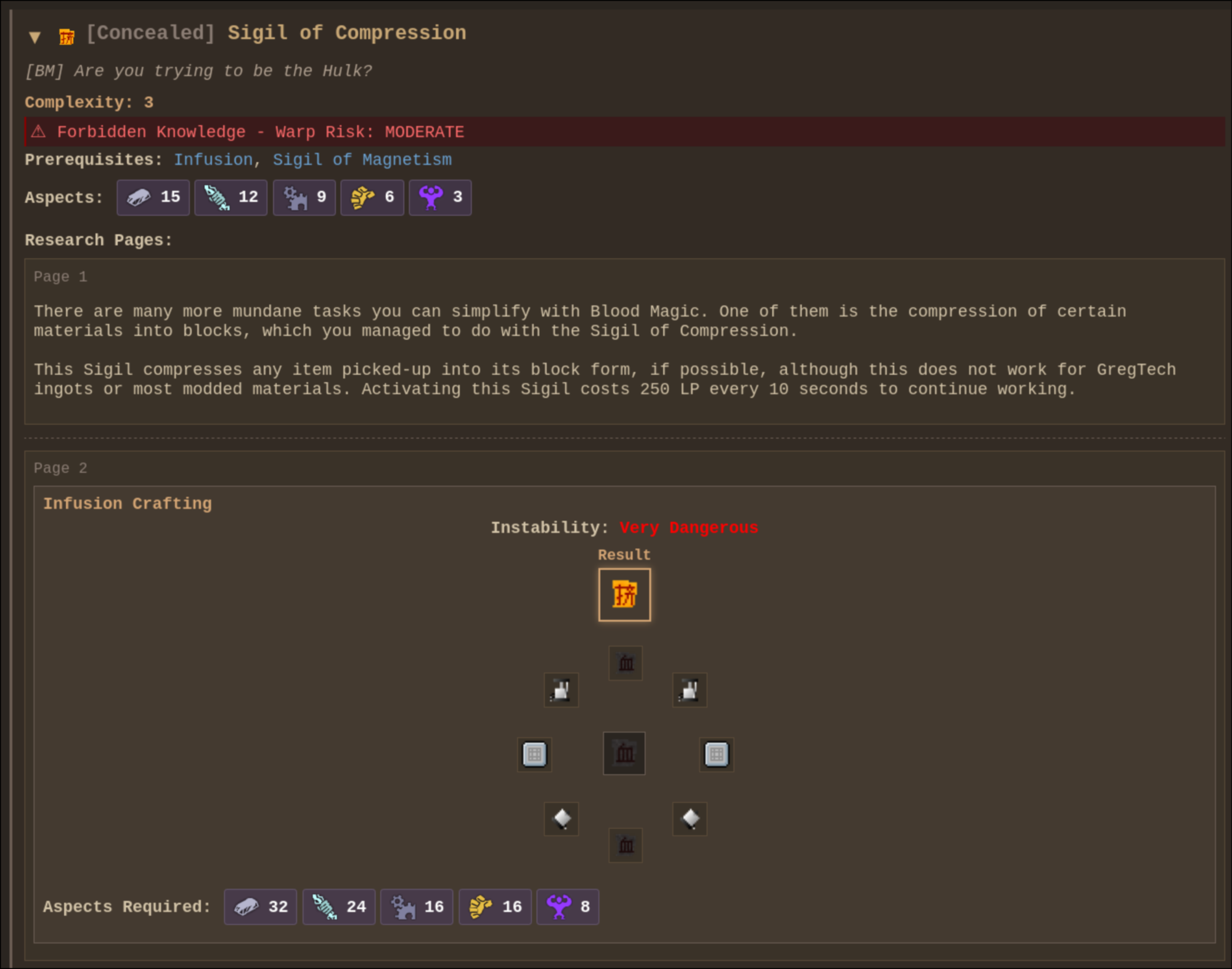 Dump example