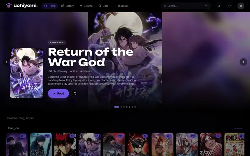 Uchiyomi — a walk through the app