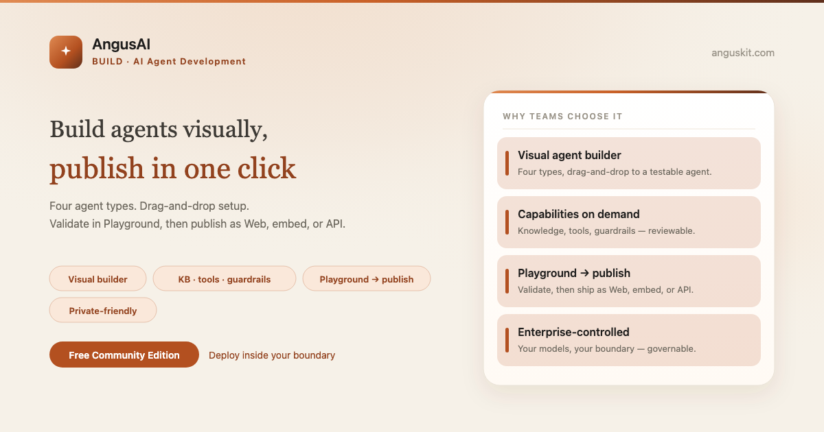 AngusAI — Build Agents, Not Boilerplate