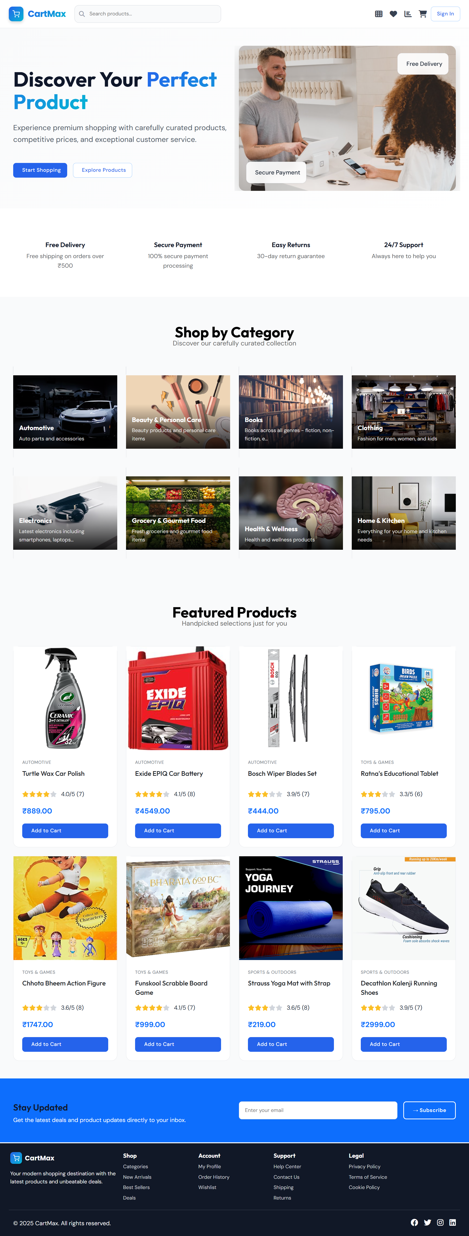 Home page