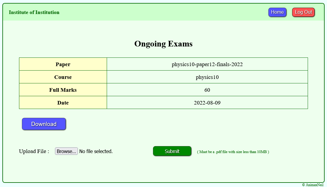 View exams