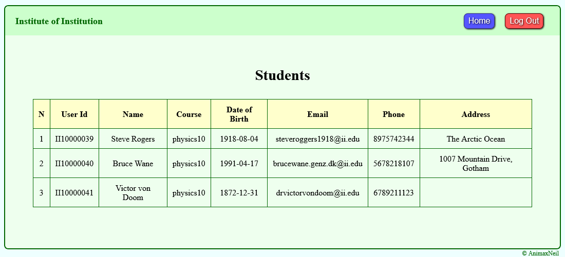 View students