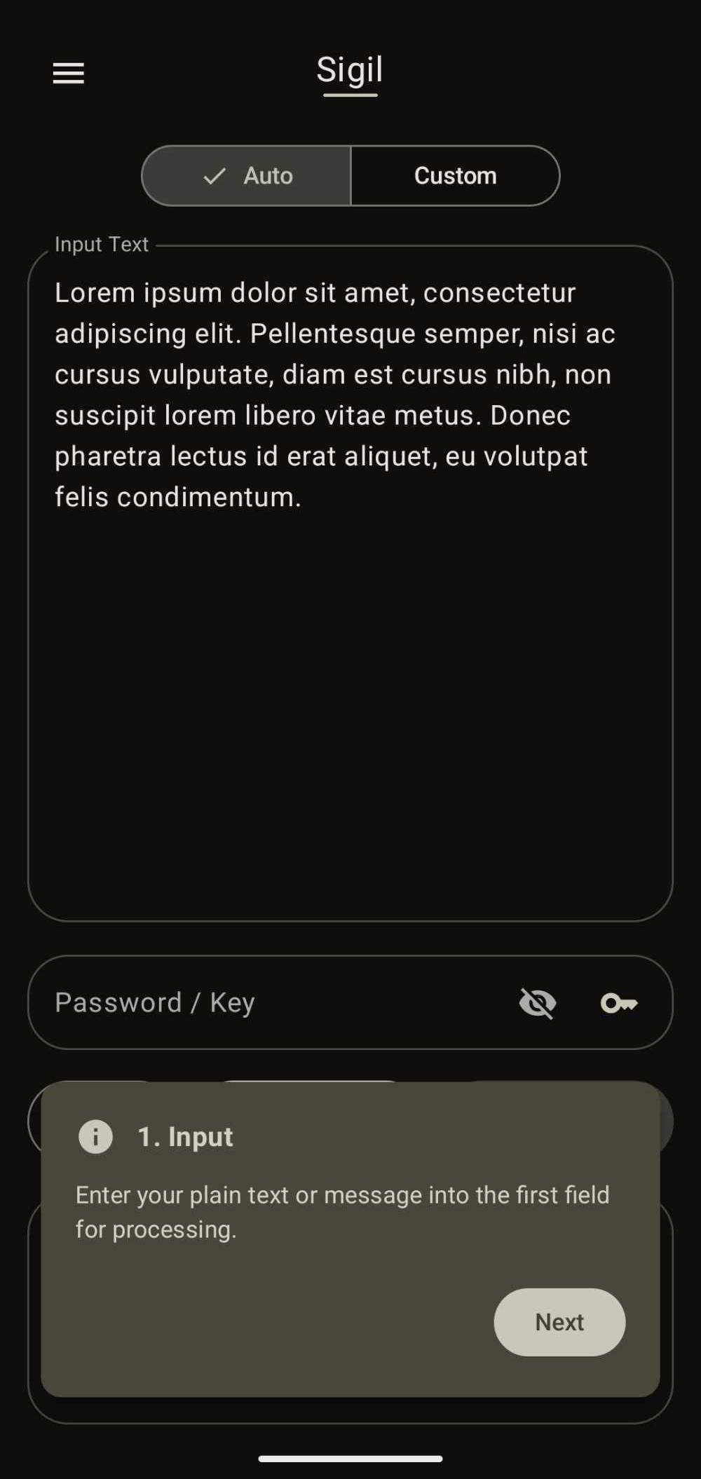 Screenshot 1 of Sigil — opens full size