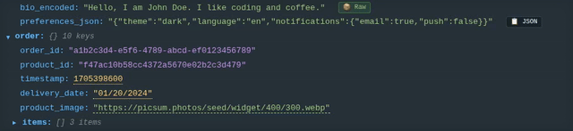 JSON and Base64 Decoding