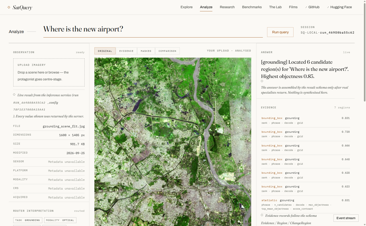 Grounding — new airport