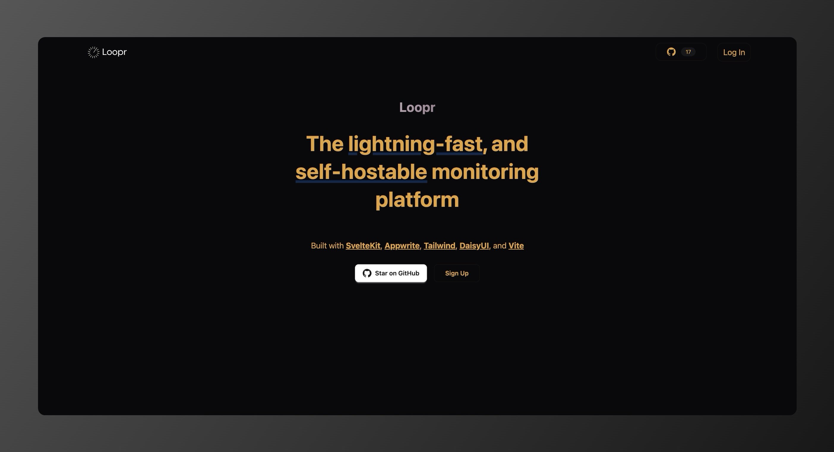 Loopr Dashboard Screenshot 1