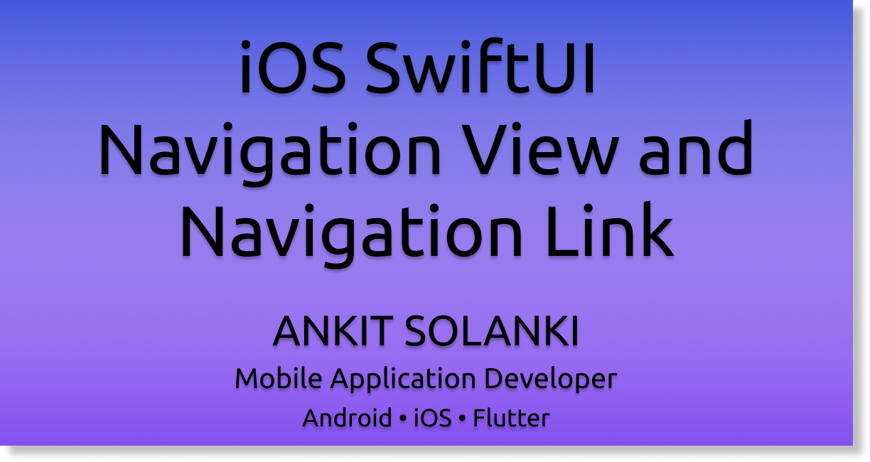 Flutter Navigation View and Navigation Link