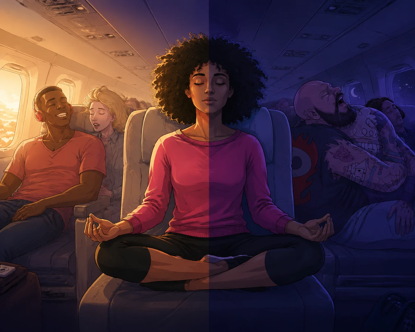 Circadian Desynchronization Before Takeoff
