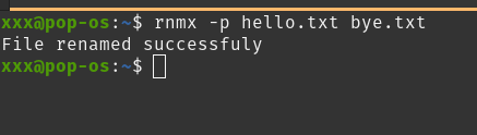 rnmx success renaming