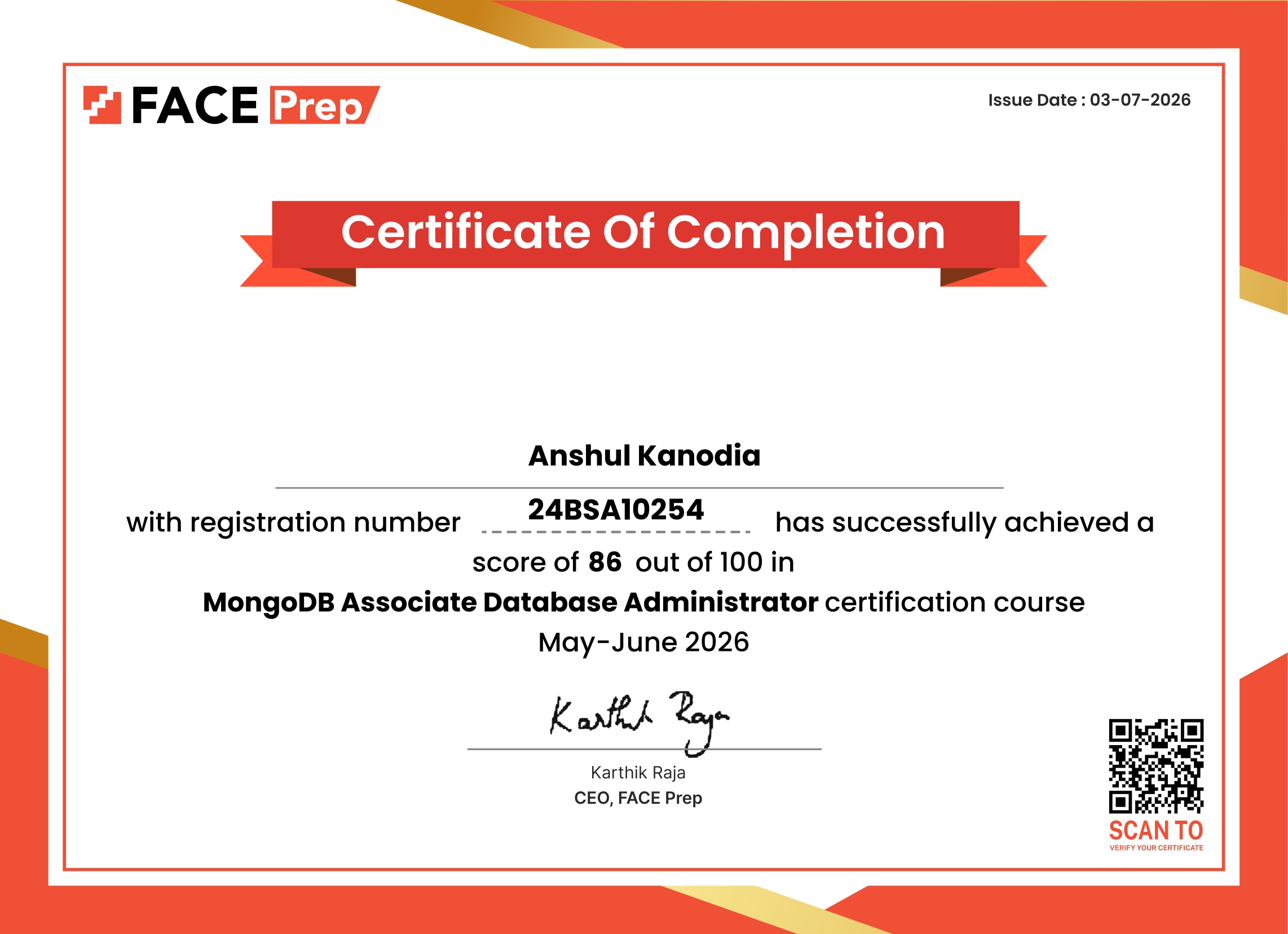 MongoDB Associate DBA