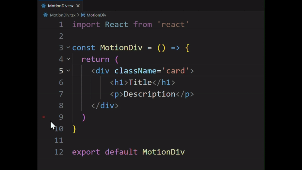 MotionDiv Demo