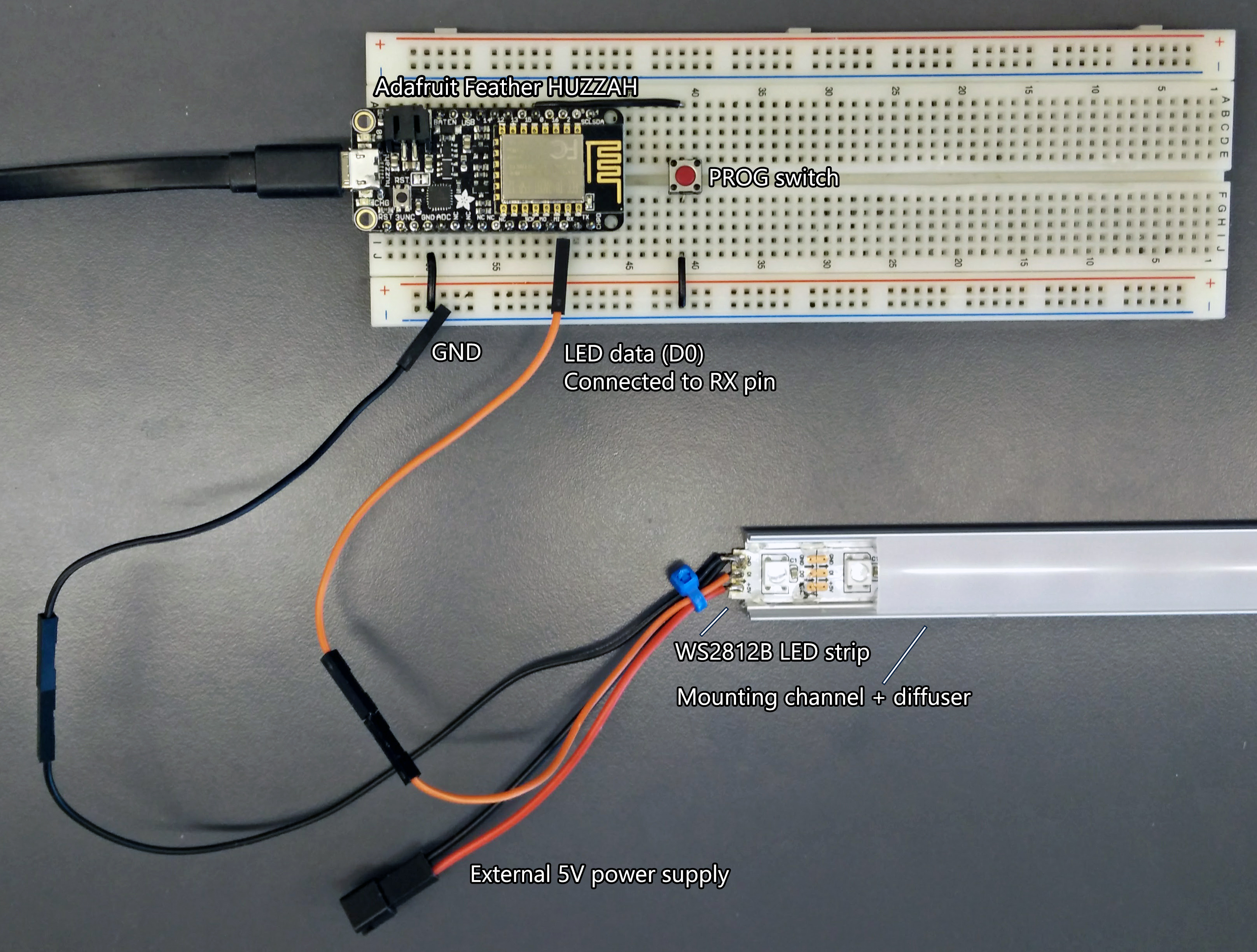 WS2812 Connection