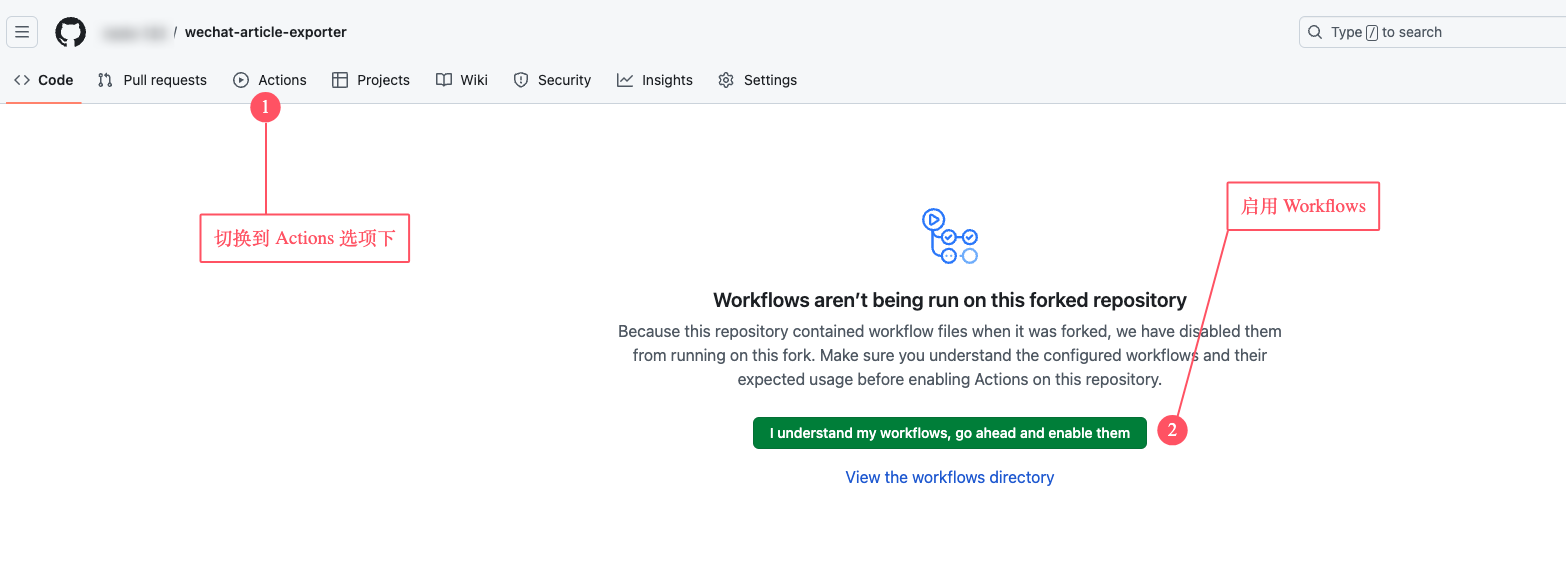 enable github workflows