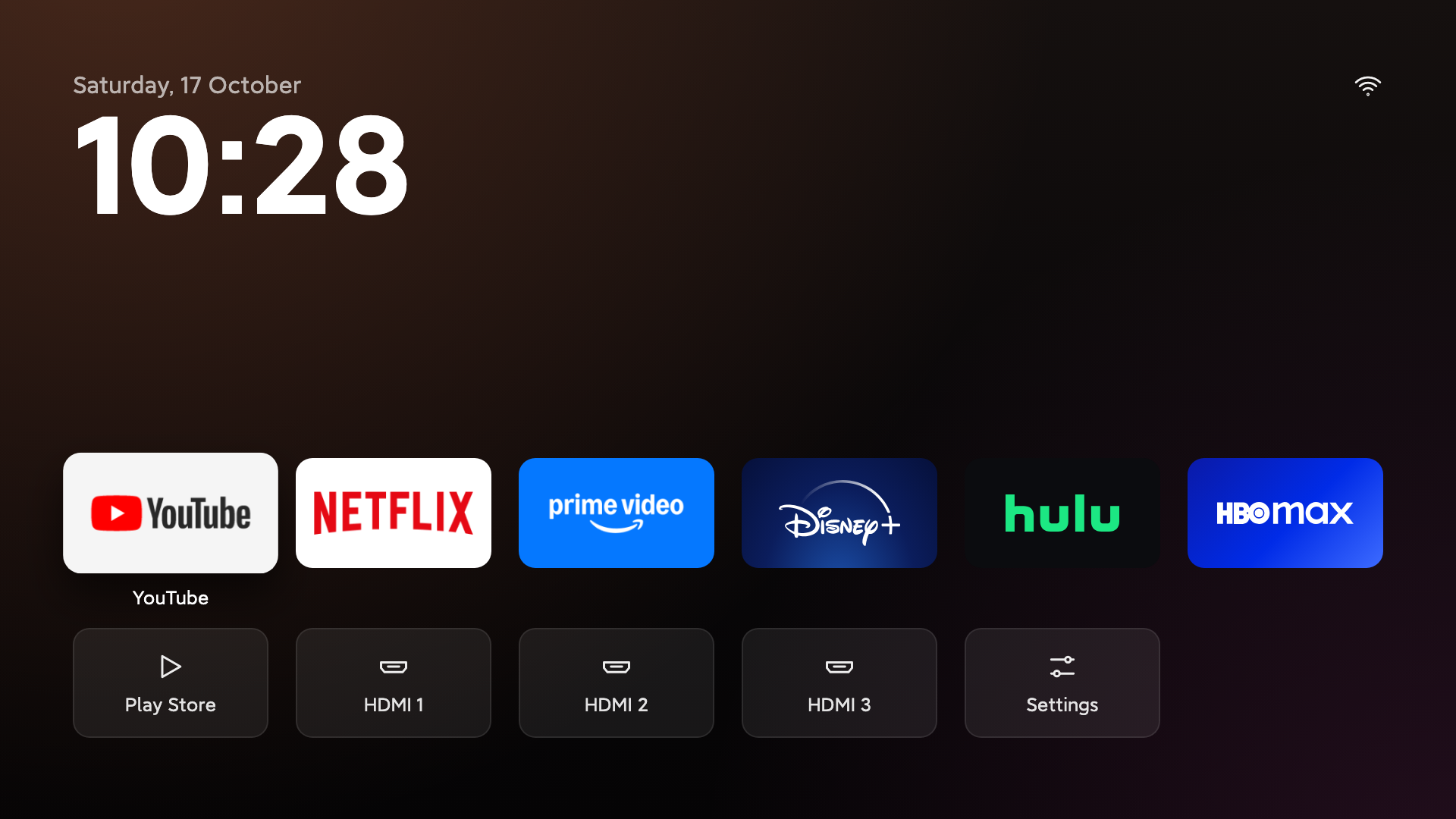 The TV Detox home screen