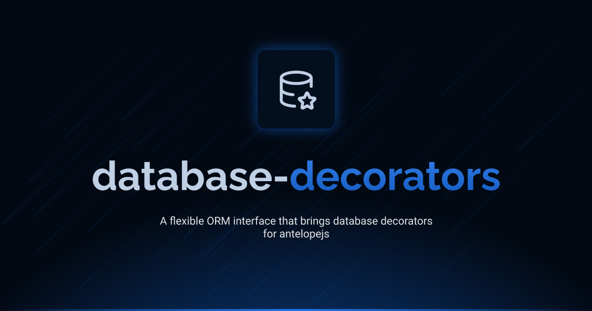 Database Decorators