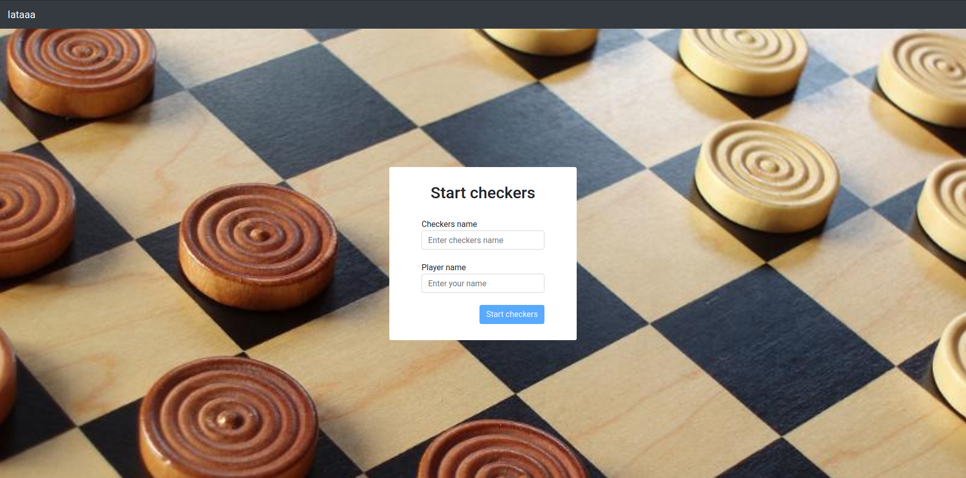 Image of checkers creation