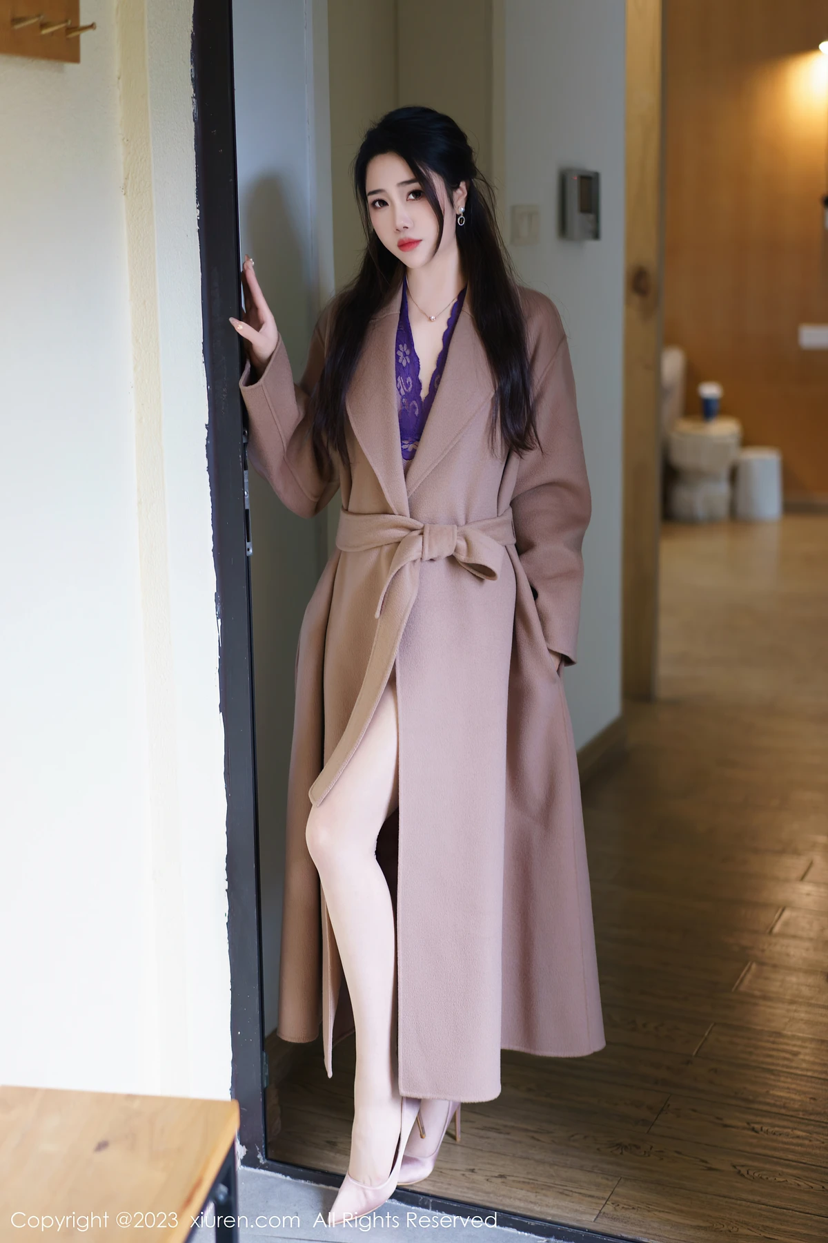 XiuRen No.7315 严利娅Yuliya：杏衣褪尽，蕾丝裹身，解锁你的致命妩媚时刻 - 3