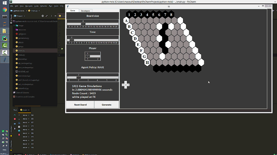 Demo of MCTS General Game Player