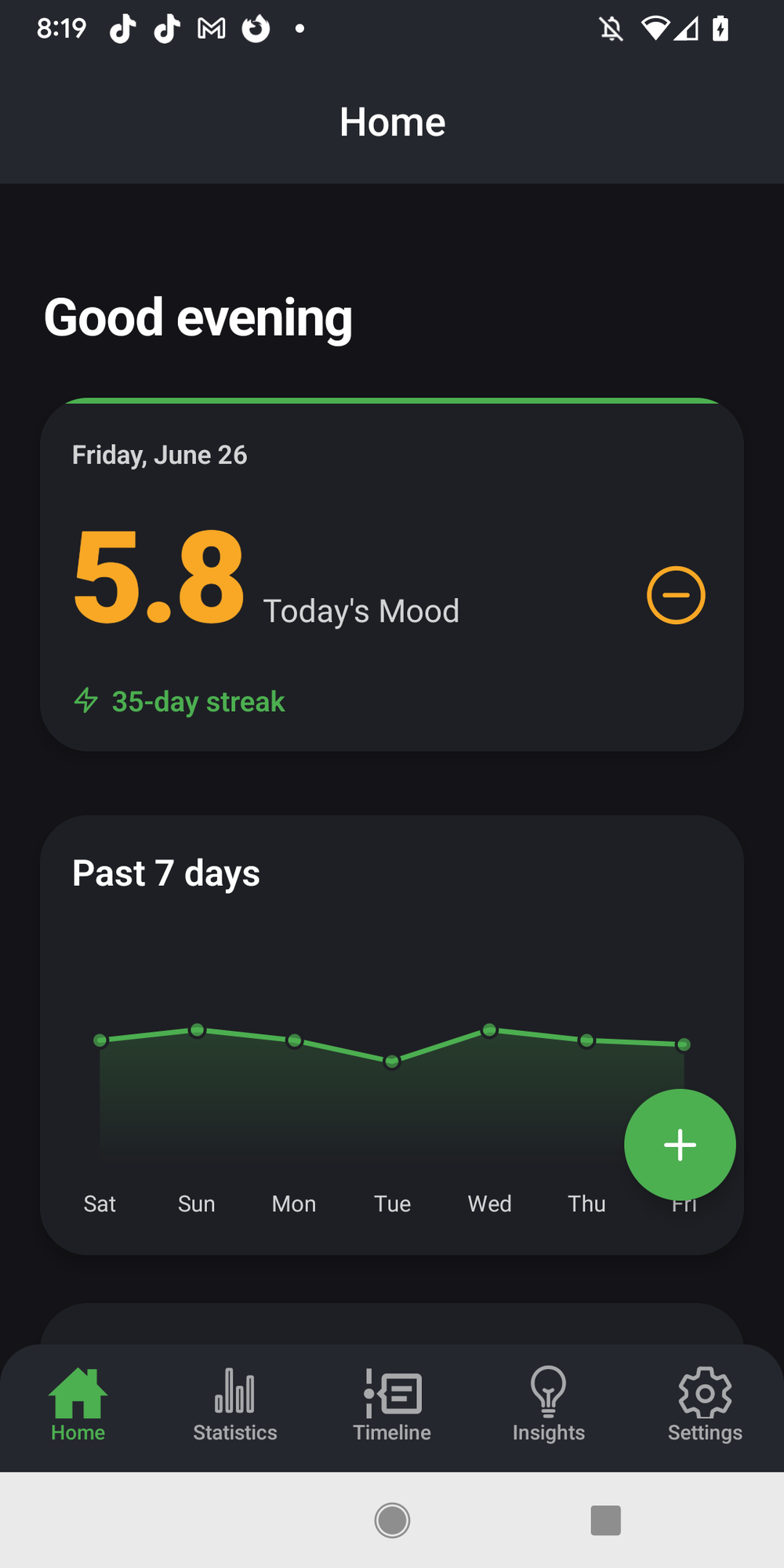 SoulSync mood logging