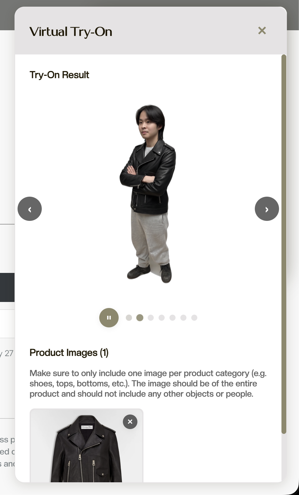 3D Try-On Example 1