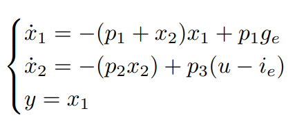 Dynamical system equations