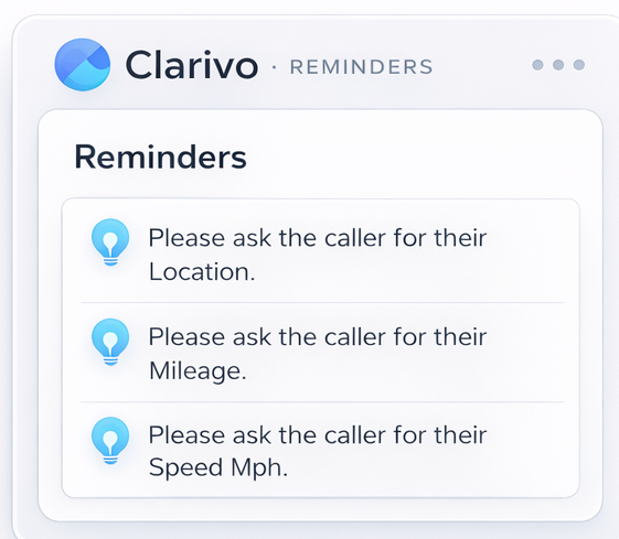 Agent Prompt Reminder