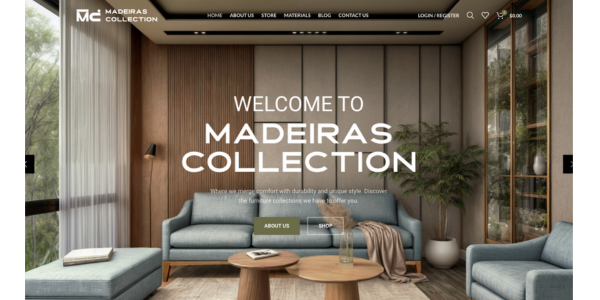 Sitio web de madeiras