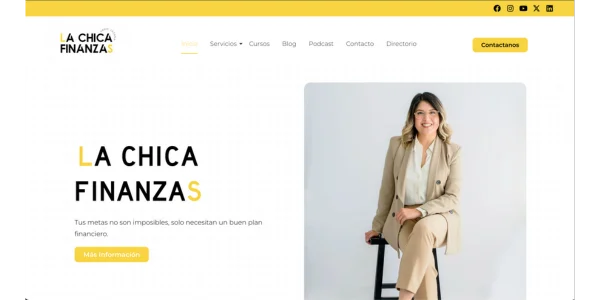 Sitio web de chica finanzas