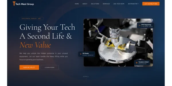 Sitio web de Tech Meol Group