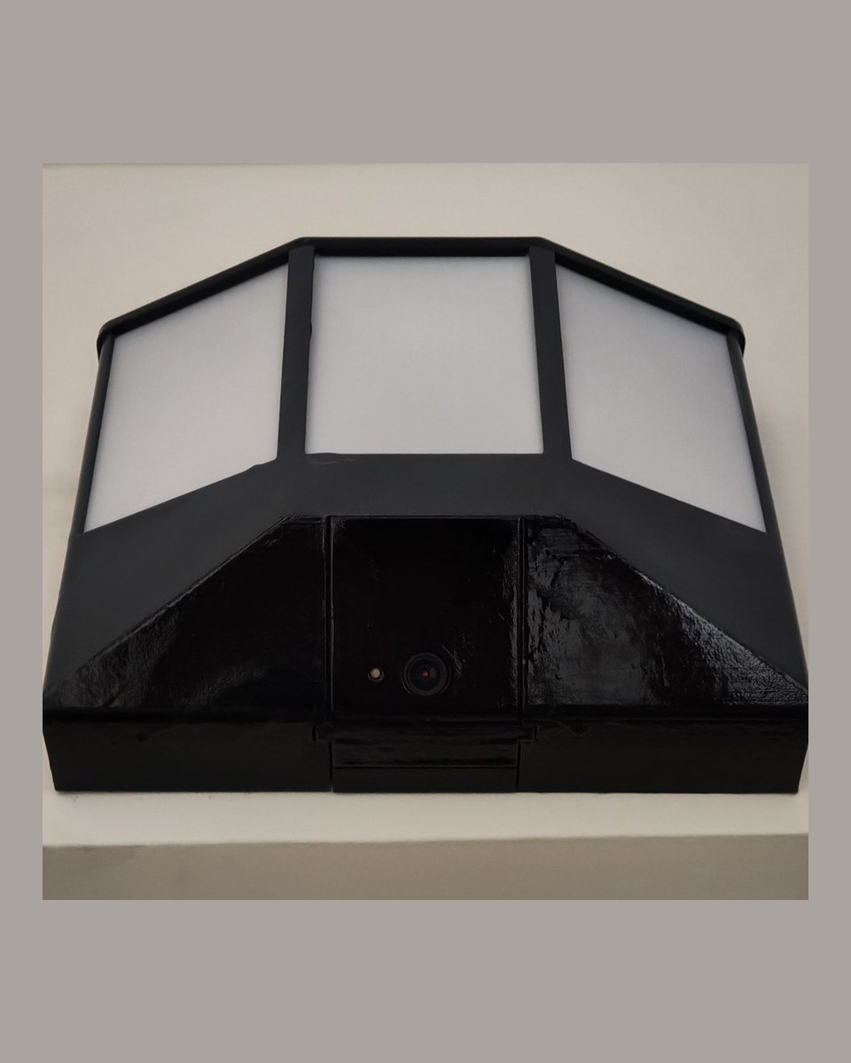 Door lamp and camera housing