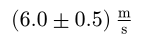 The result of the operation thirty plus minus zero point three divided by five plus minus zero point four rendered with the zero package