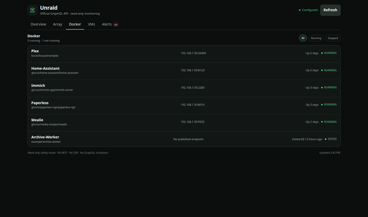 unraid screenshot 3