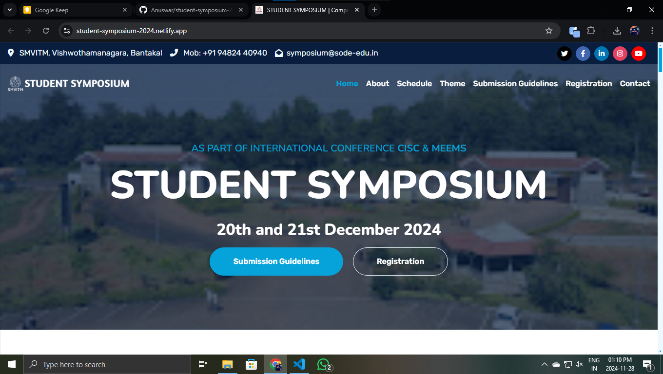 student-symposium Website Preview