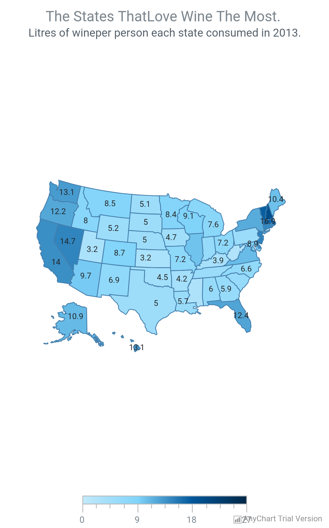 Choropleth Map - AnyChart