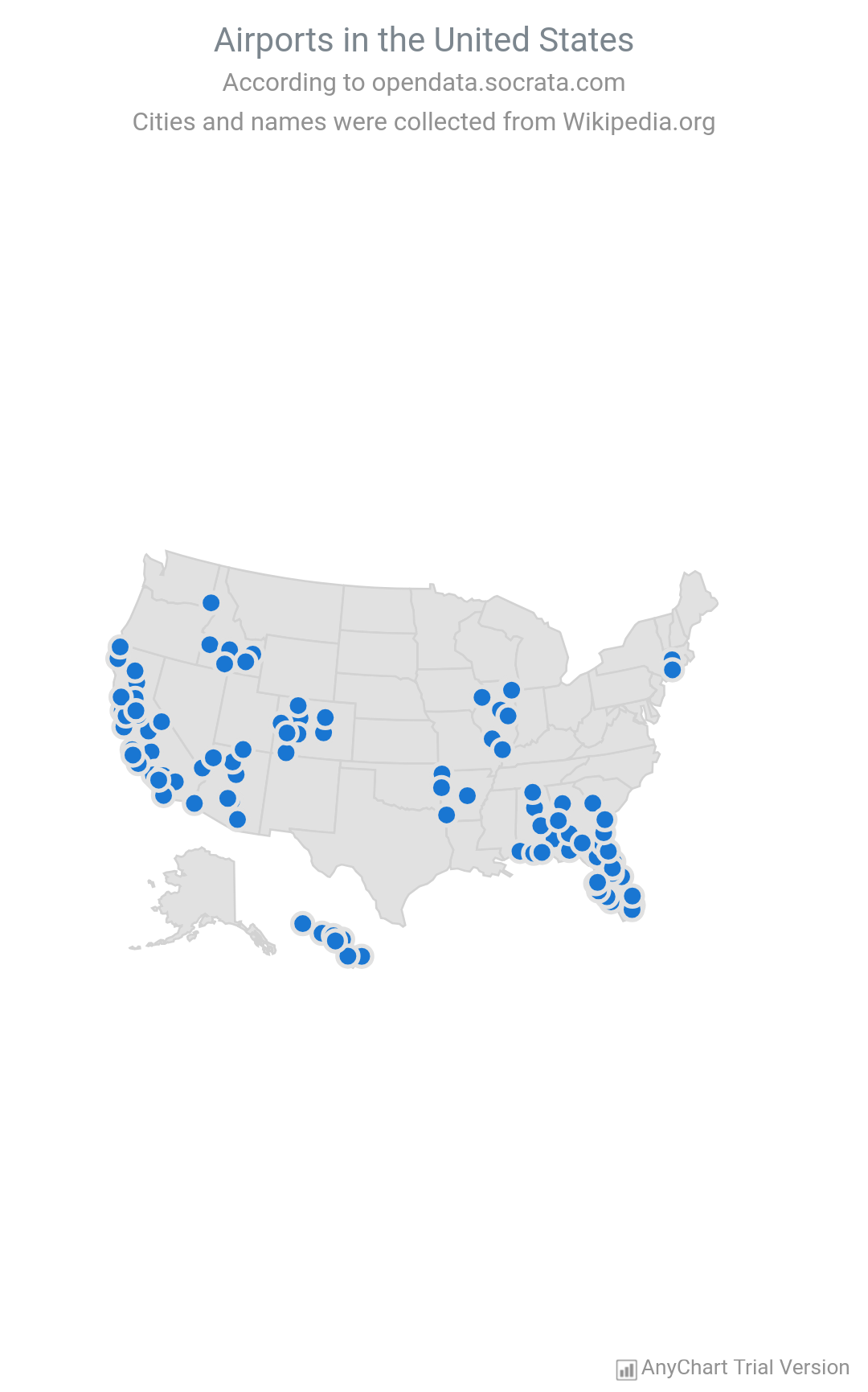 Point Map - AnyChart