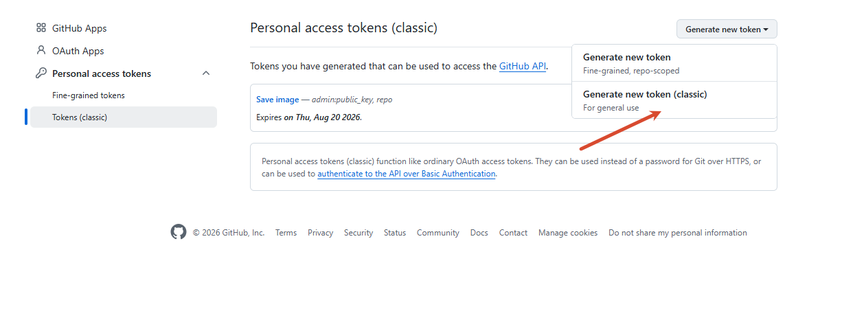 创建 token