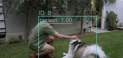 Tracking on person and dog