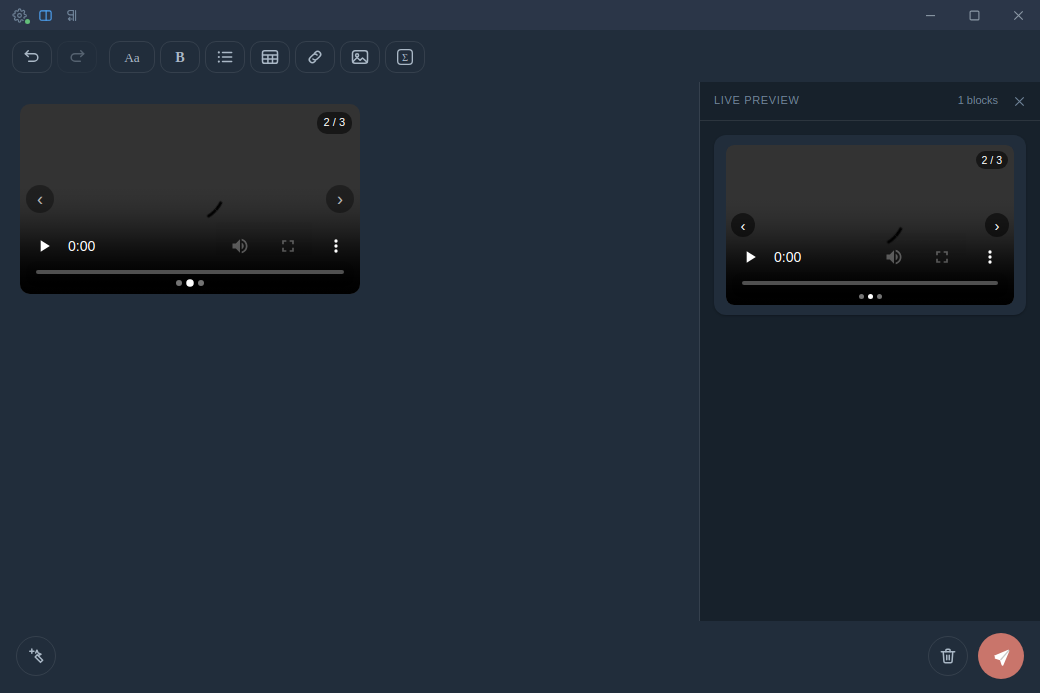 Video that cannot be previewed