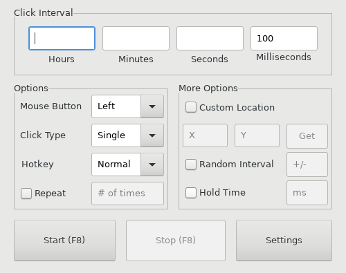 XClicker: Fast GUI Autoclicker for x11 Linux Desktops » GS