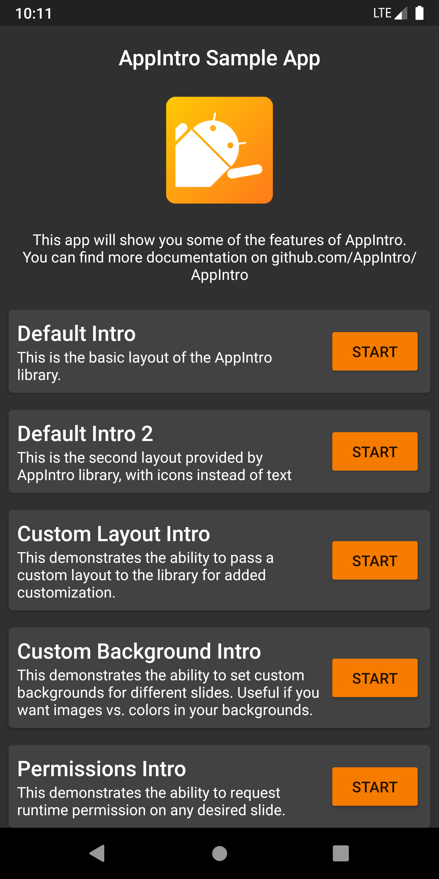 appintro sample app