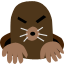 An unpleasant-looking mole