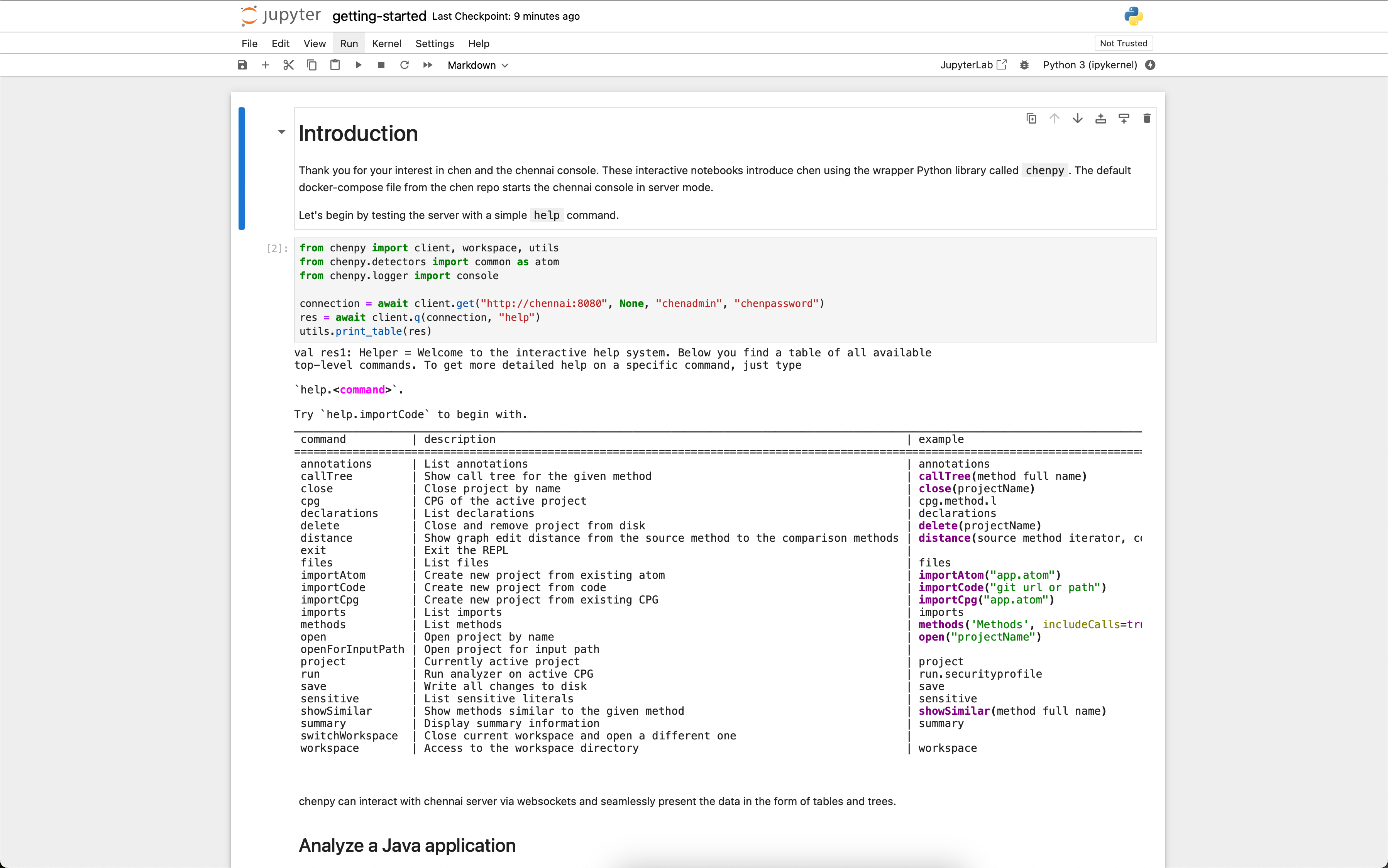 Jupyter console