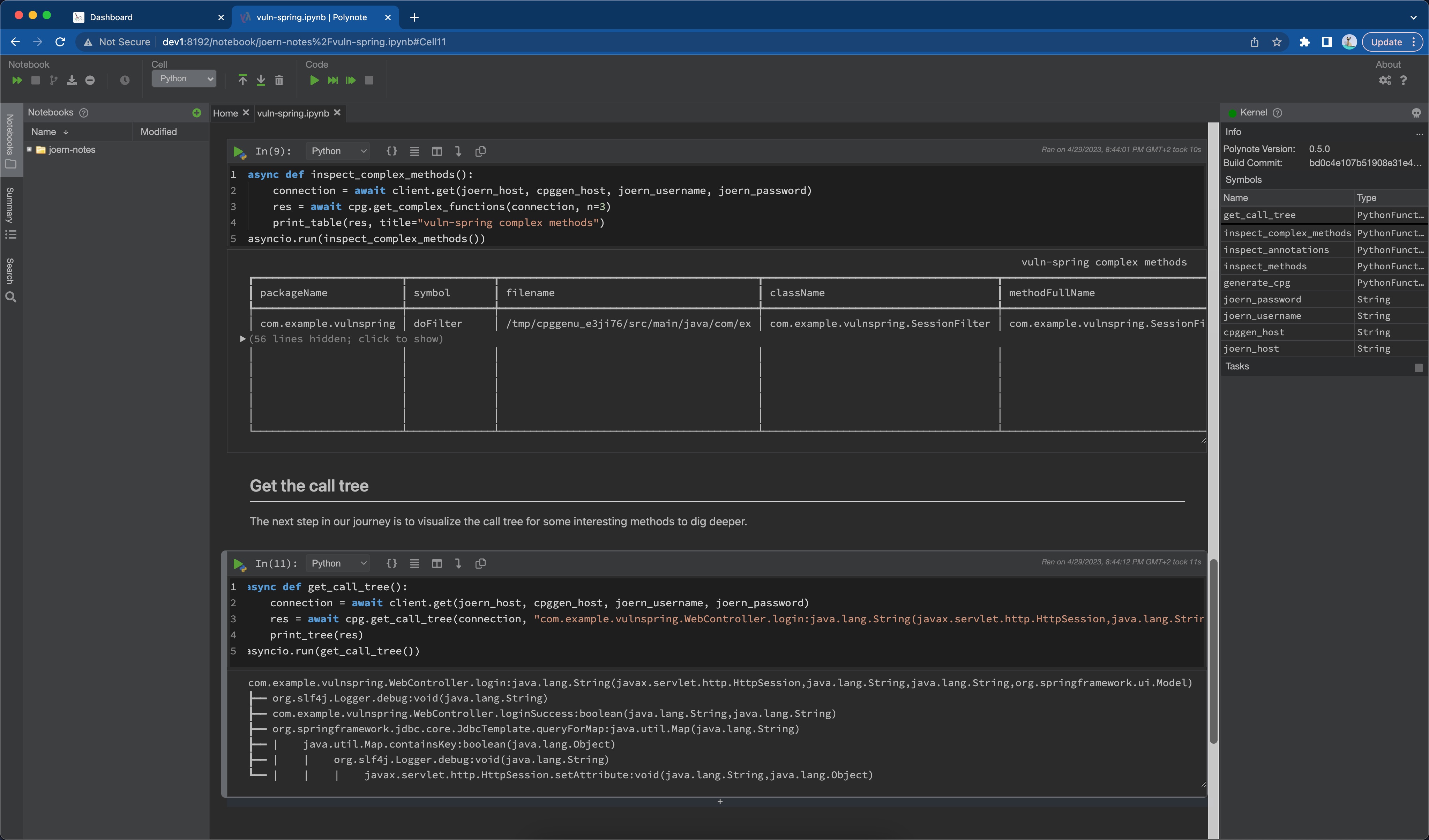 polynote interface