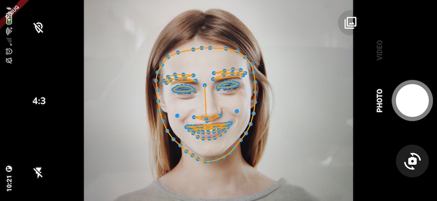 Face filter using previewDecoratorBuilder