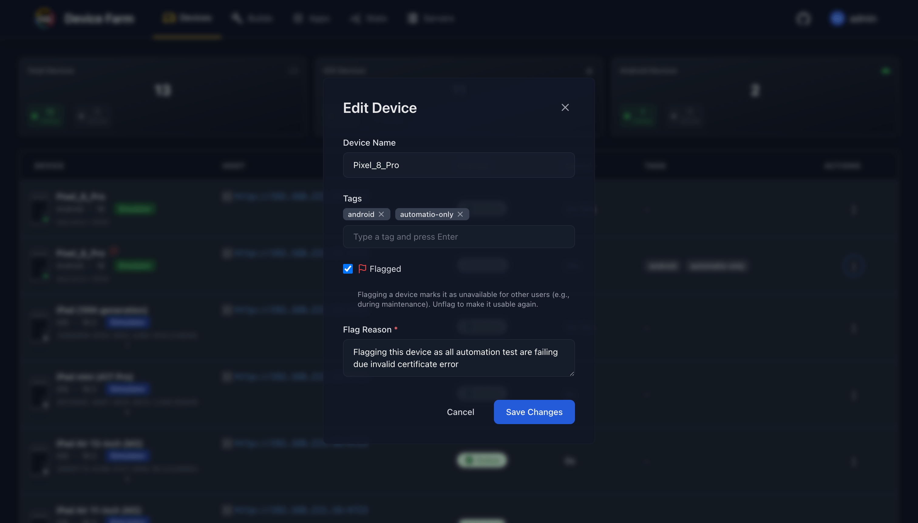 Device Management Details