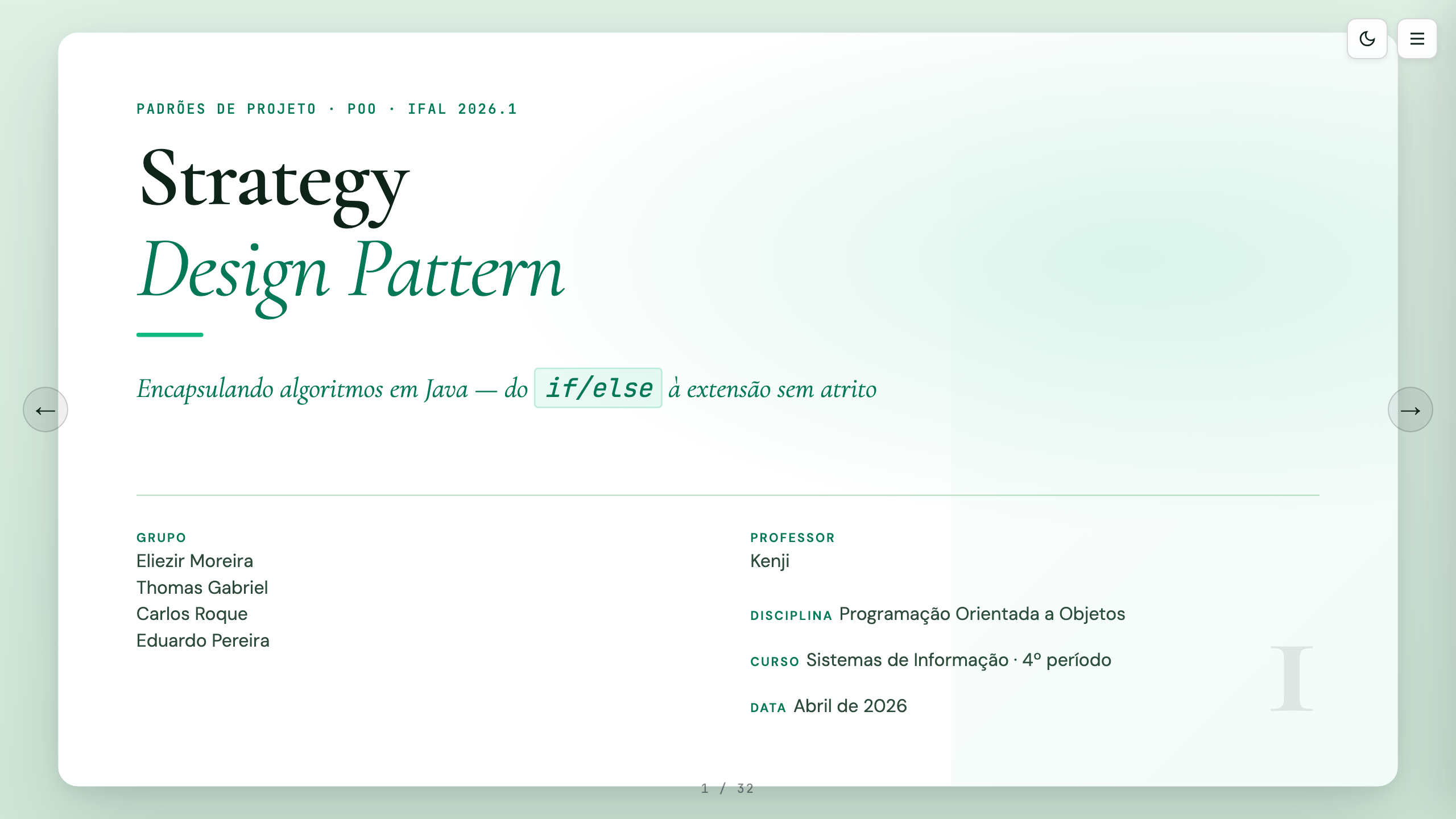 Design Pattern Strategy