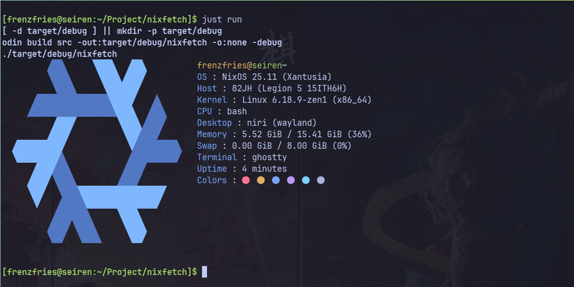 Colored NixOS logo