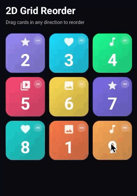 DraggableGrid Preview