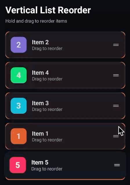 DraggableGrid Preview